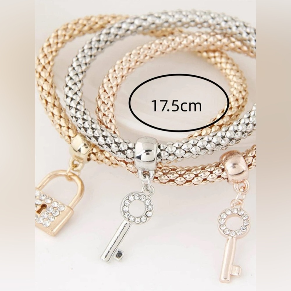 Set of 3 Charm Bracelets - Picture 3 of 4